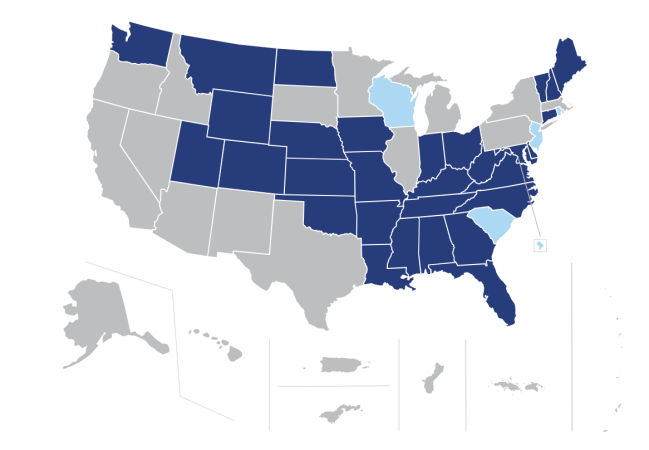 2023 Counseling Compact Map