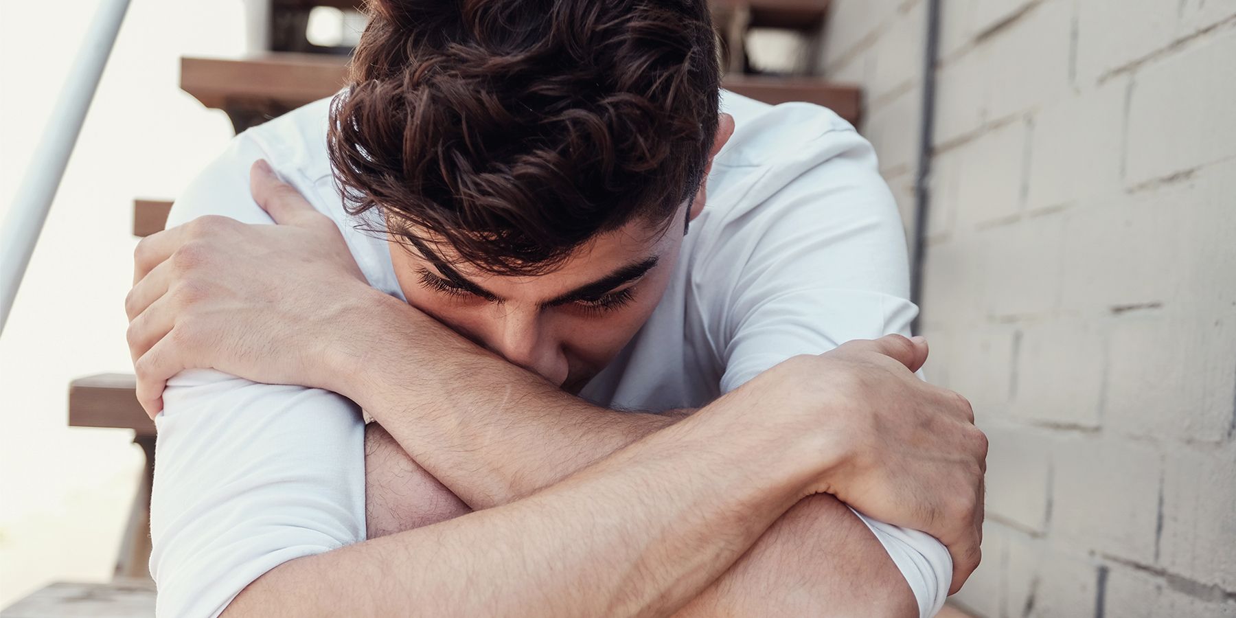 Distraught young man