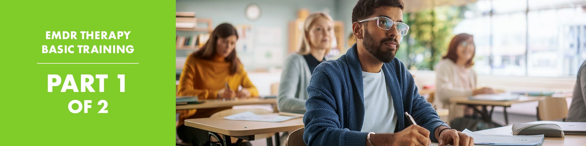 Part 1 - male student in classroom
