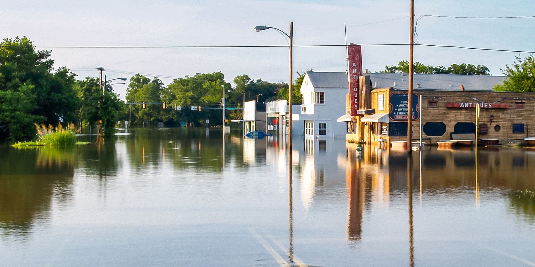 Flooded street