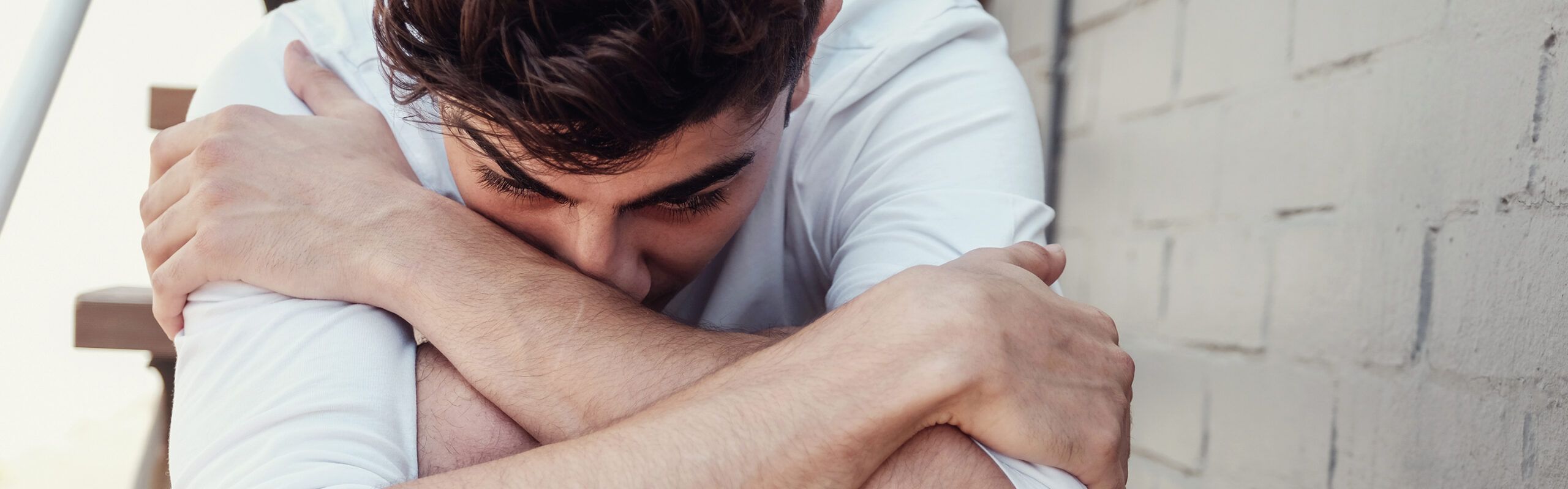 Distraught young man