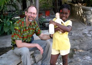 Man with young girl