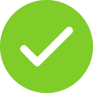 Green checkmark